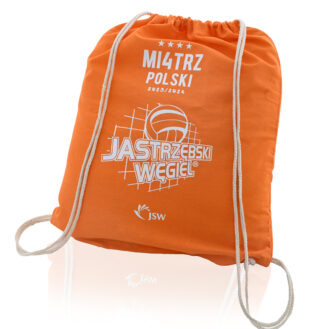 Worek/plecak bawełniany pomarańczowy